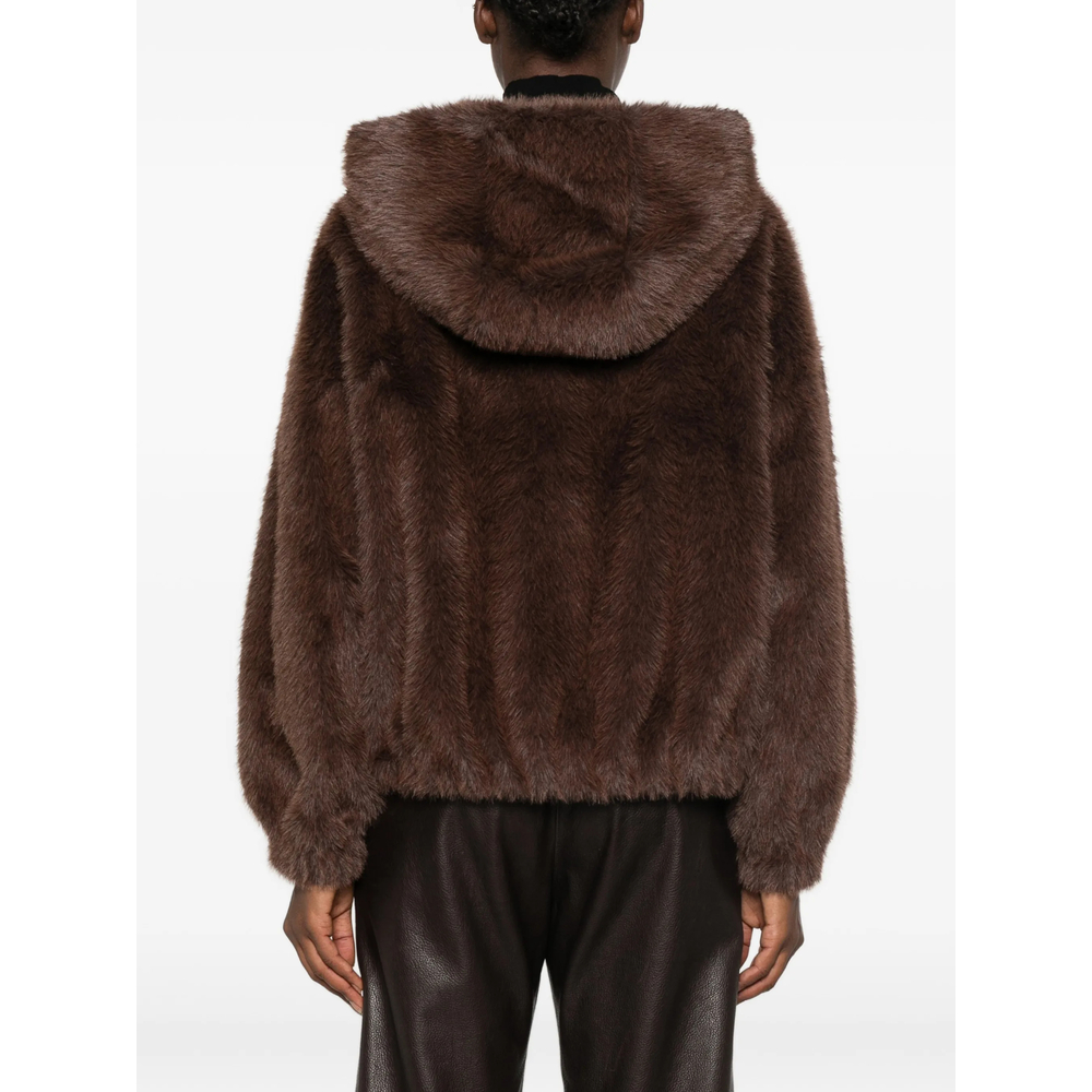Hooded Faux-Fur Jacket