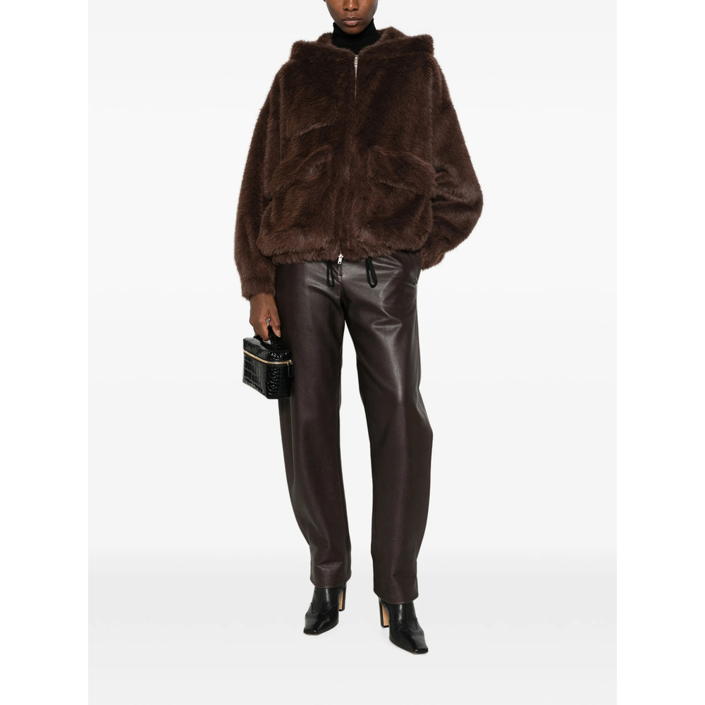 Hooded Faux-Fur Jacket