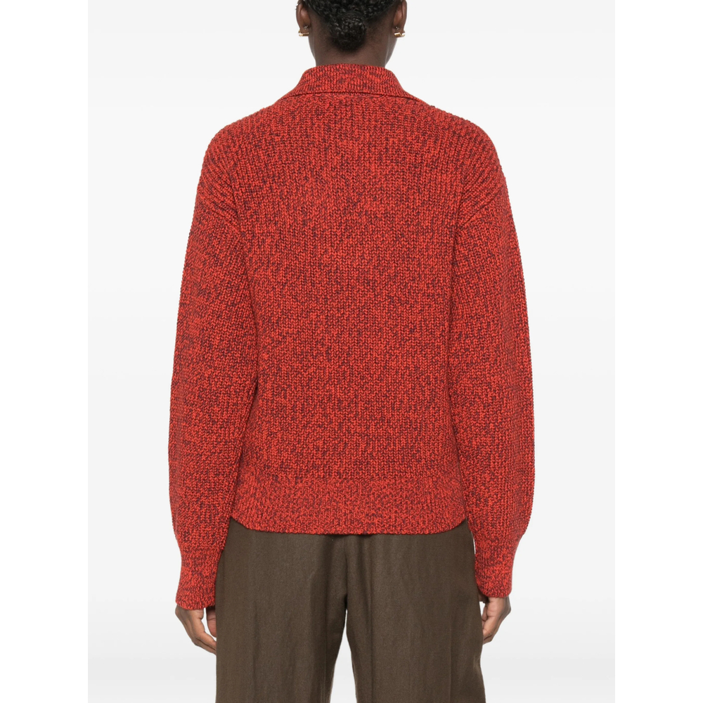 Beni Marl-Knit V-Neck Sweater