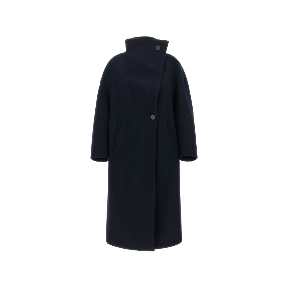 Tela Scott Asymmetrical High-neck Coat