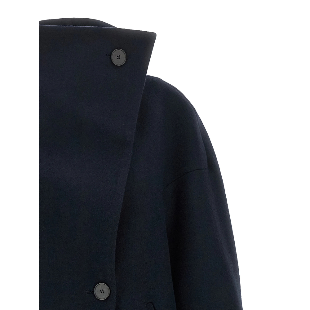 Scott Asymmetrical High-Neck Coat