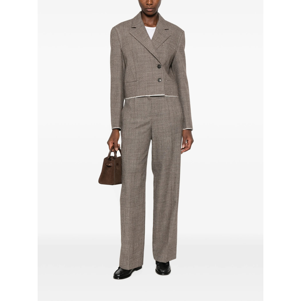 Cropped Double-Breasted Jacket