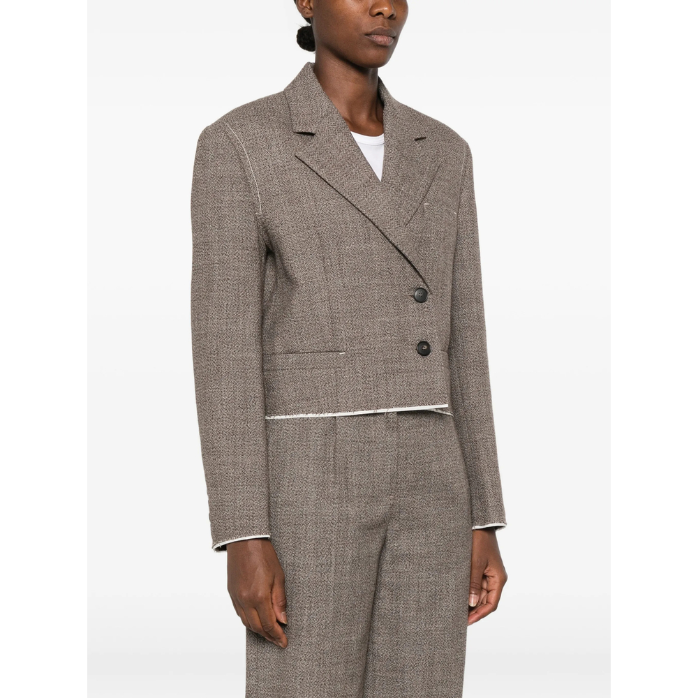 Cropped Double-Breasted Jacket