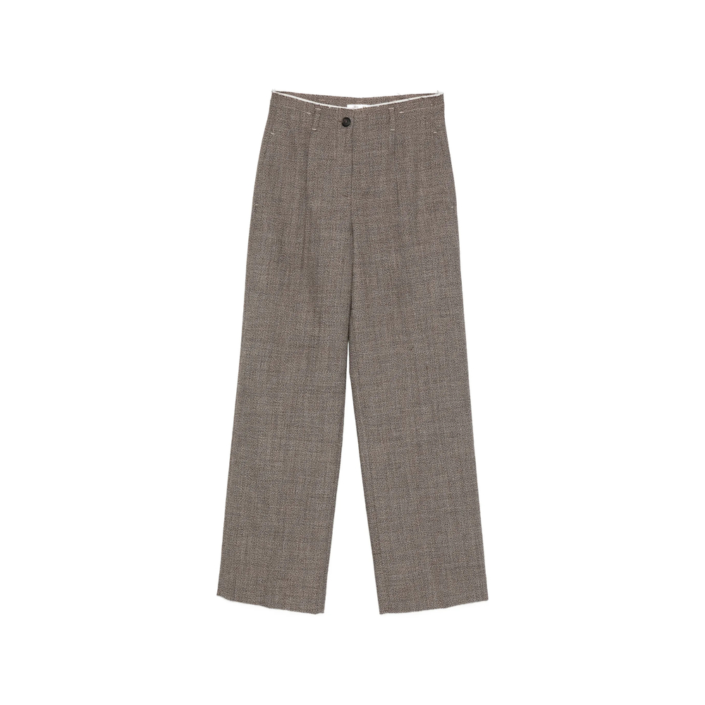 Tela Marl-effect Raw-edge Trousers