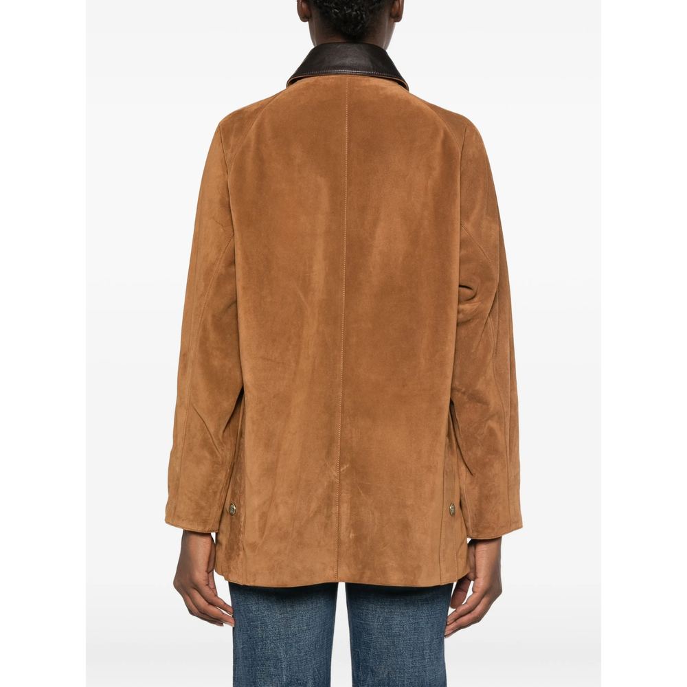 Contrast-Collar Jacket