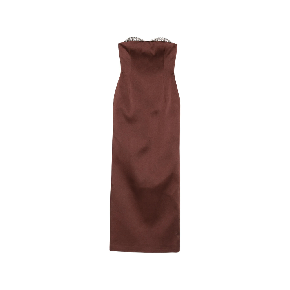 Ilkyaz Ozel Noélie Crystal-embellished Strapless Dress
