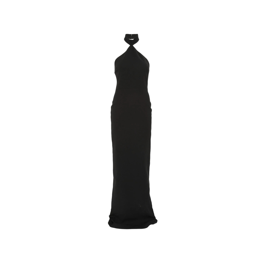 Ilkyaz Ozel Kailash Halterneck Back-slit Maxi Dress