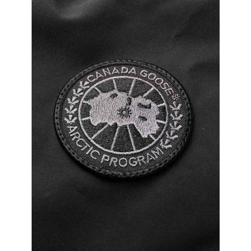 Langford Hooded Logo-Patch Coat