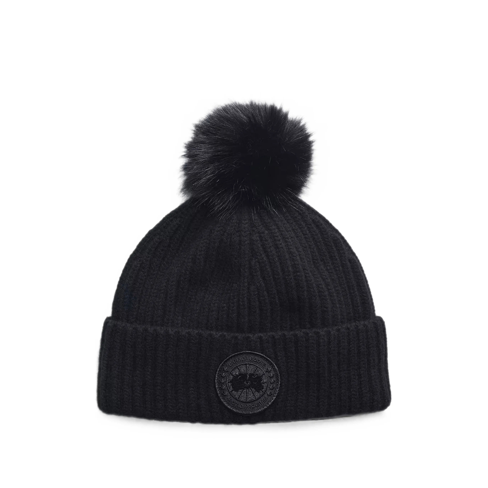 Canada Goose Pom-pom Ribbed-knit Beanie Hat