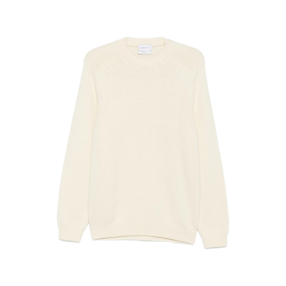 Scaglione Ribbed-knit Raglan-sleeve Sweater