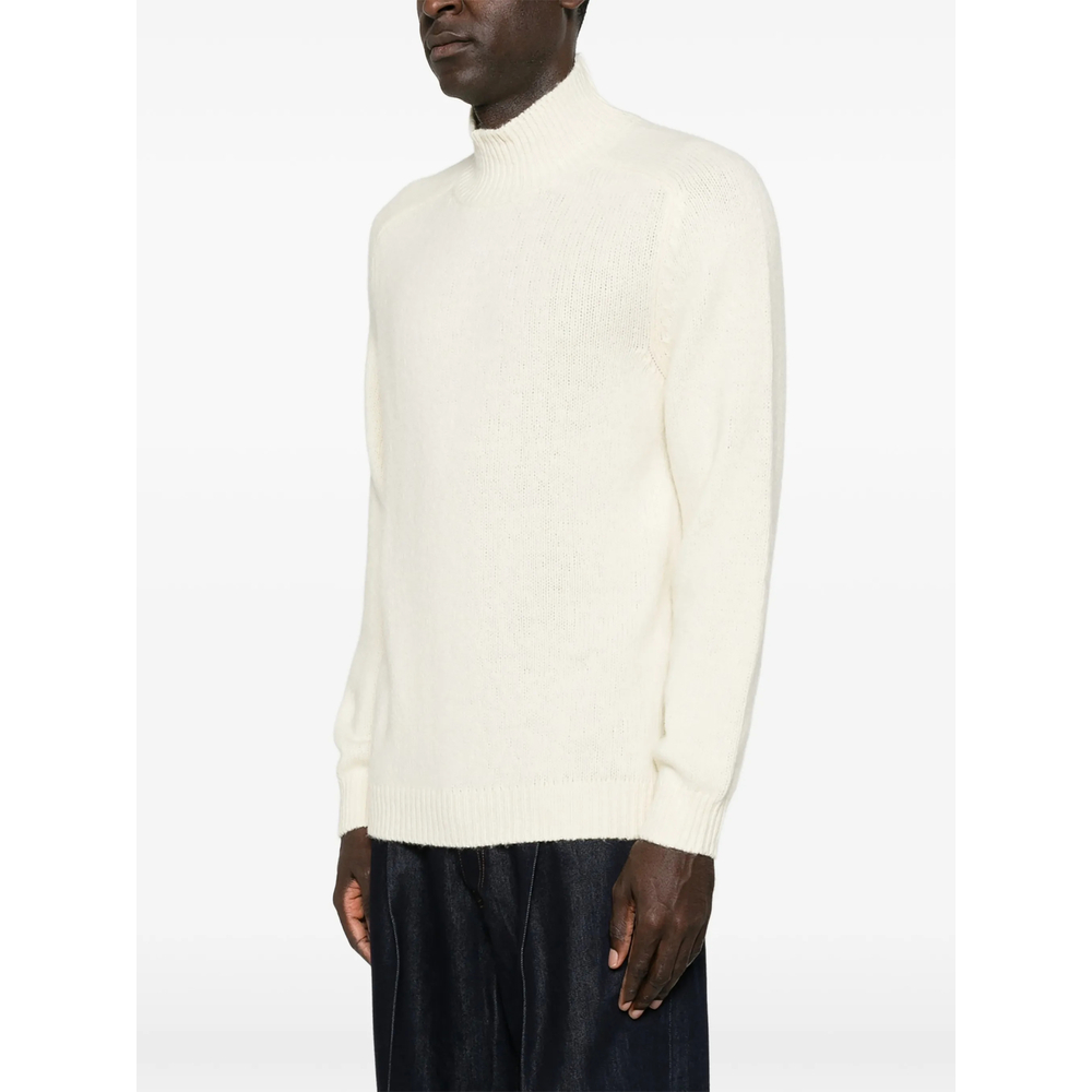 High-Neck Raglan-Sleeve Sweater