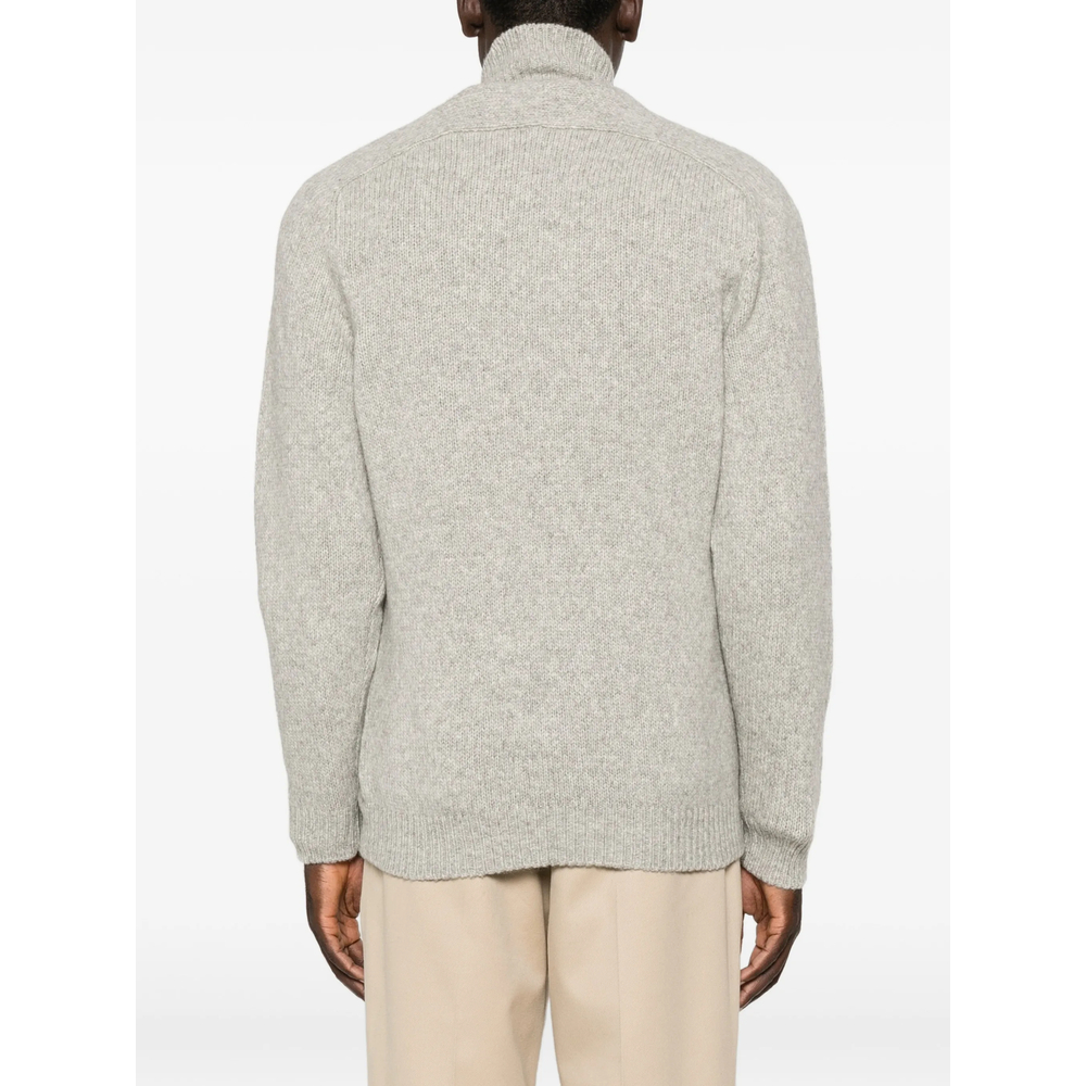 Raglan-Sleeve High-Neck Sweater