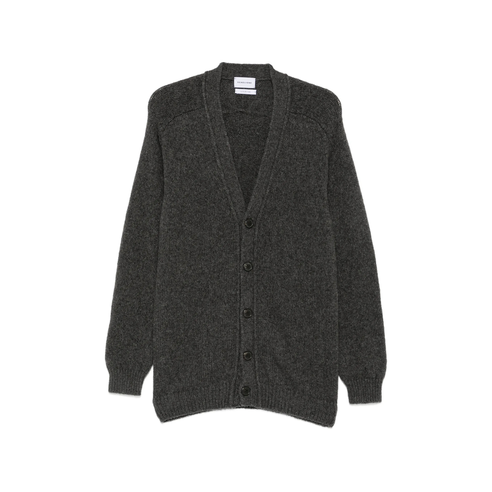 Scaglione Ribbed-knit V-neck Cardigan