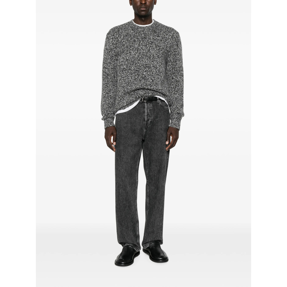 Marl-Knit Crew-Neck Sweater