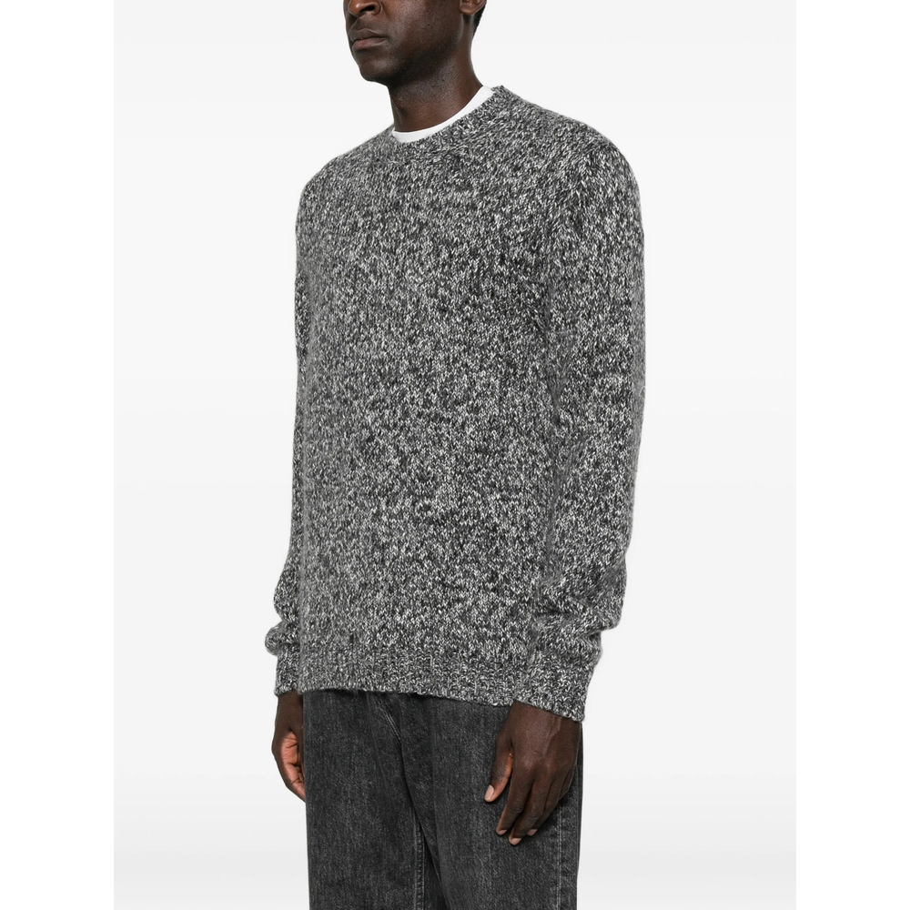Marl-Knit Crew-Neck Sweater