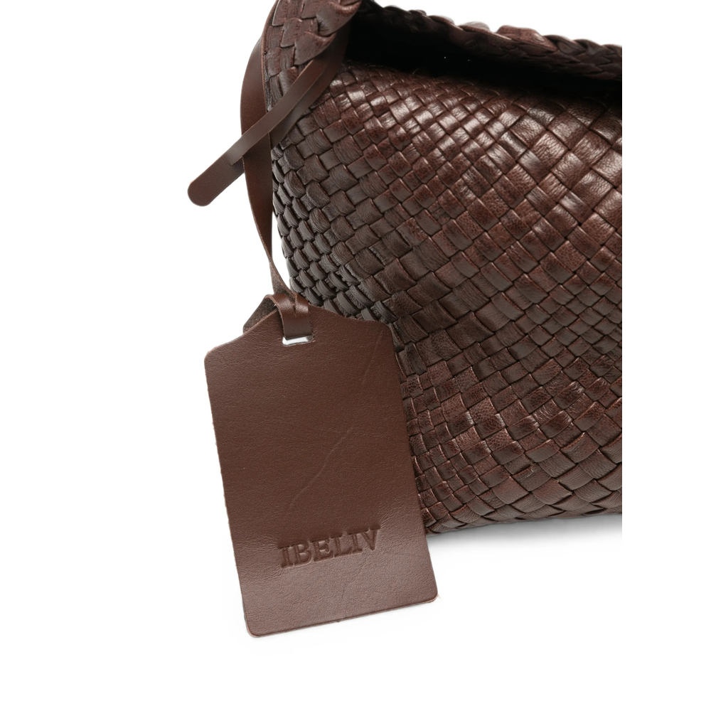 Aura Woven-Leather Tote Bag