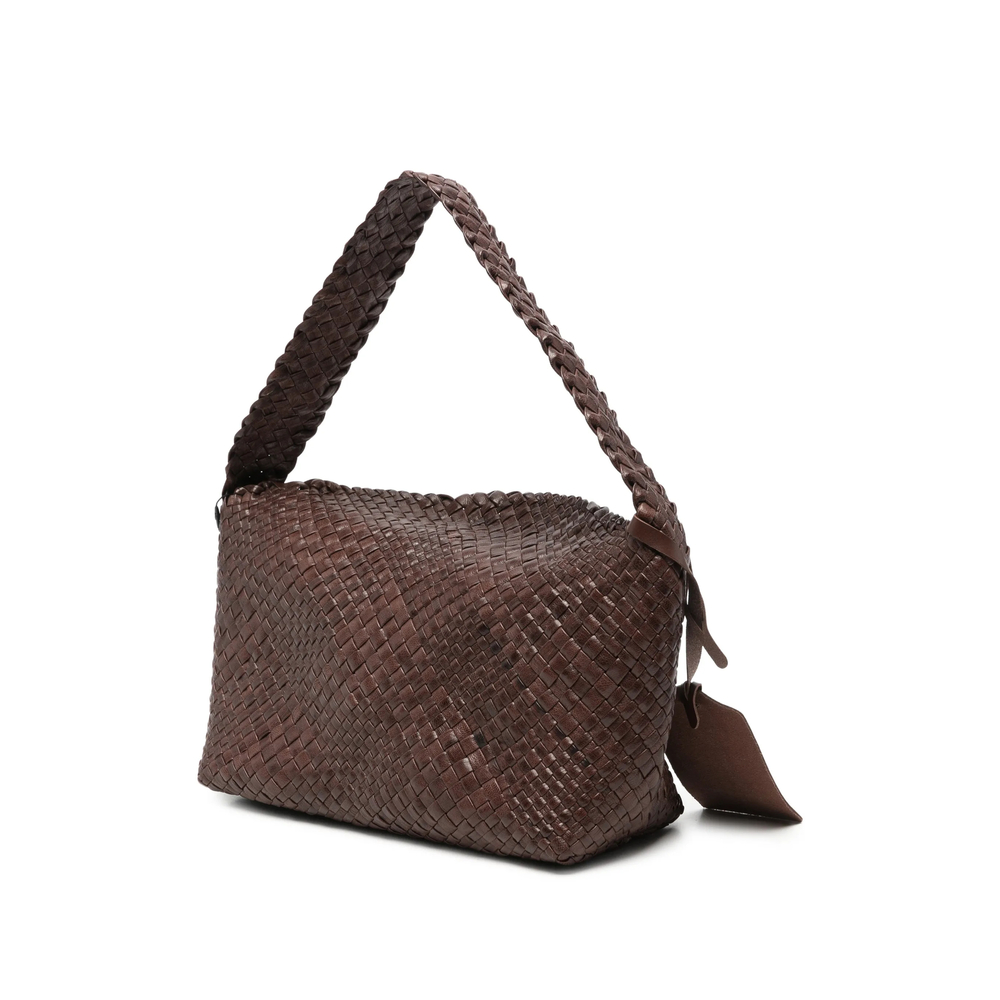 Aura Woven-Leather Tote Bag
