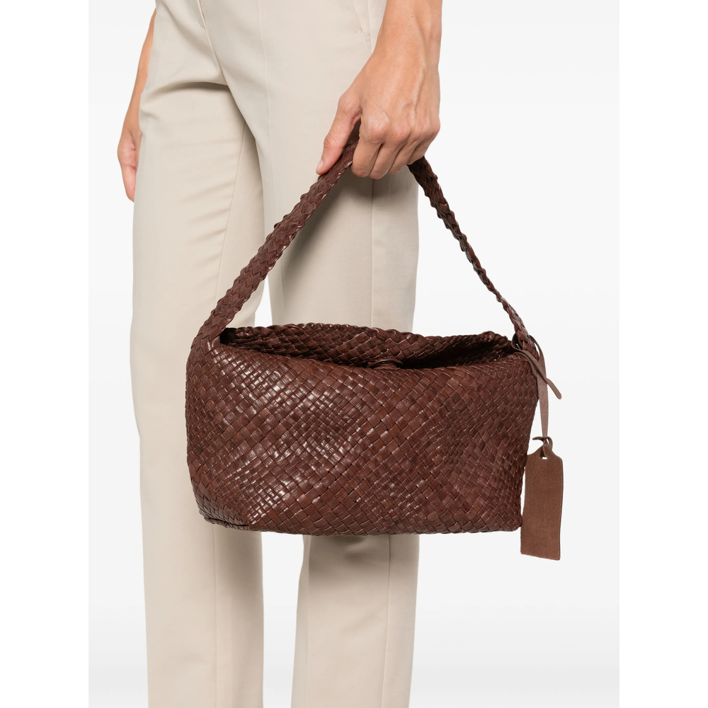 Aura Woven-Leather Tote Bag