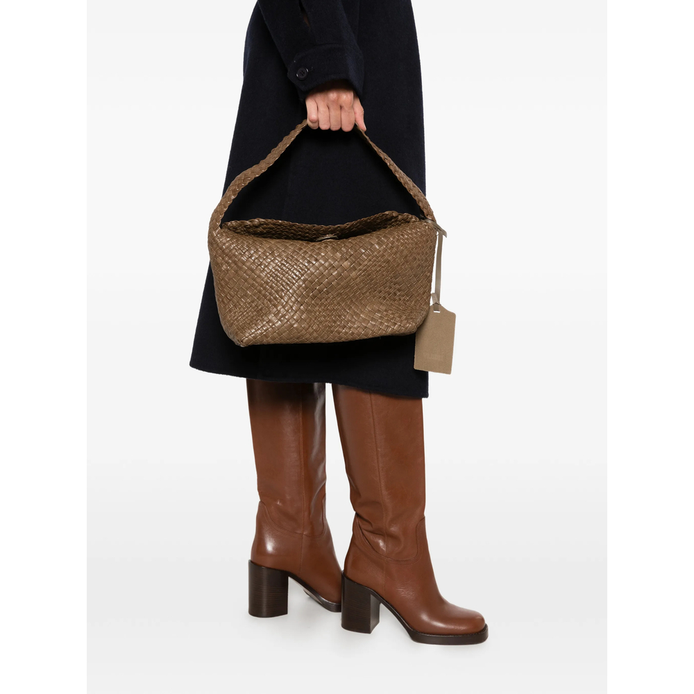 Aura Woven-Leather Tote Bag