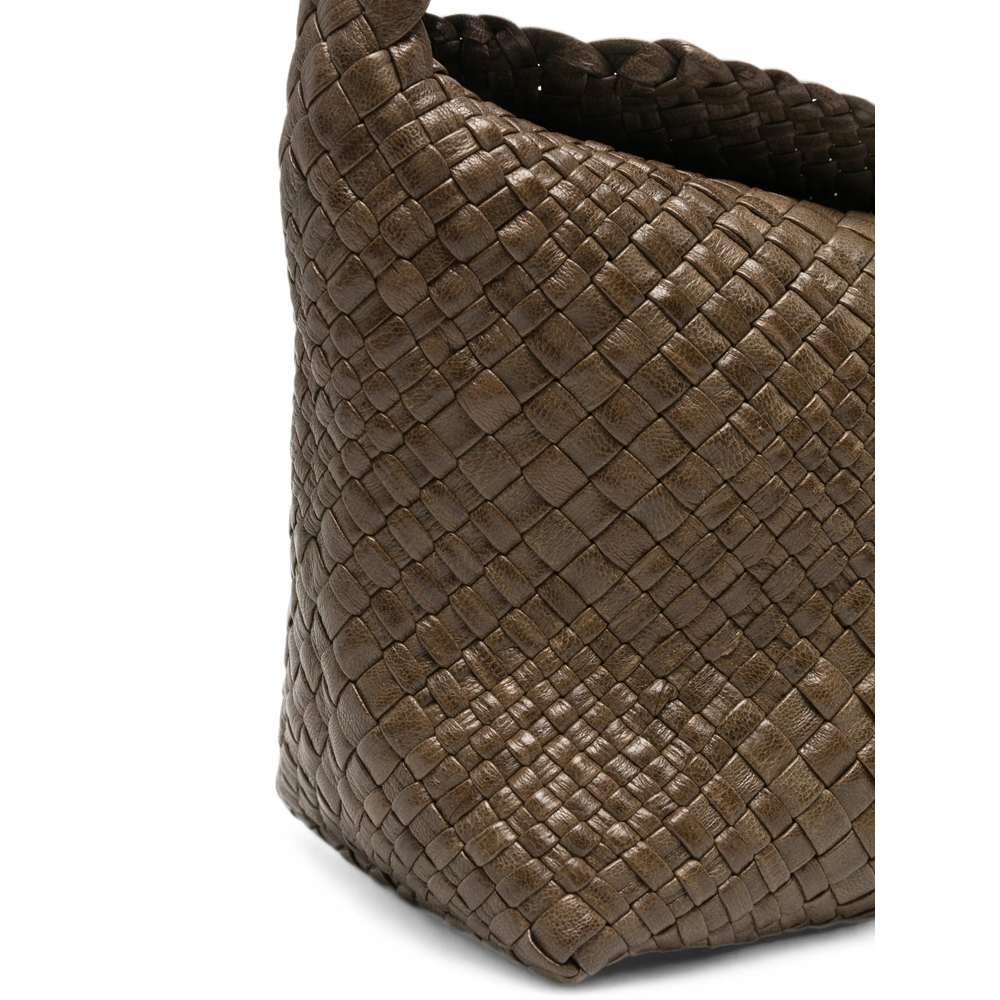 Aura Woven-Leather Tote Bag