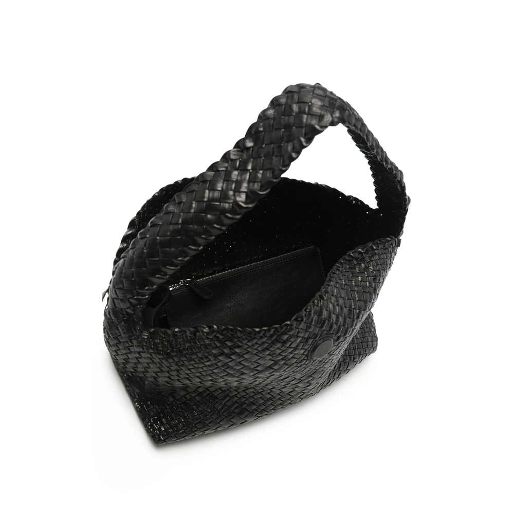 Aura Woven-Leather Tote Bag