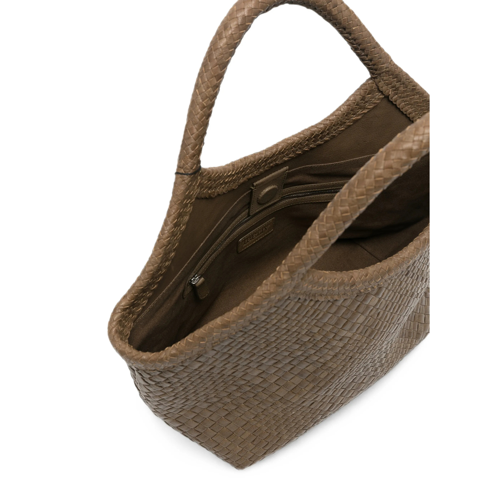 Medium Pure Woven-Leather Tote Bag