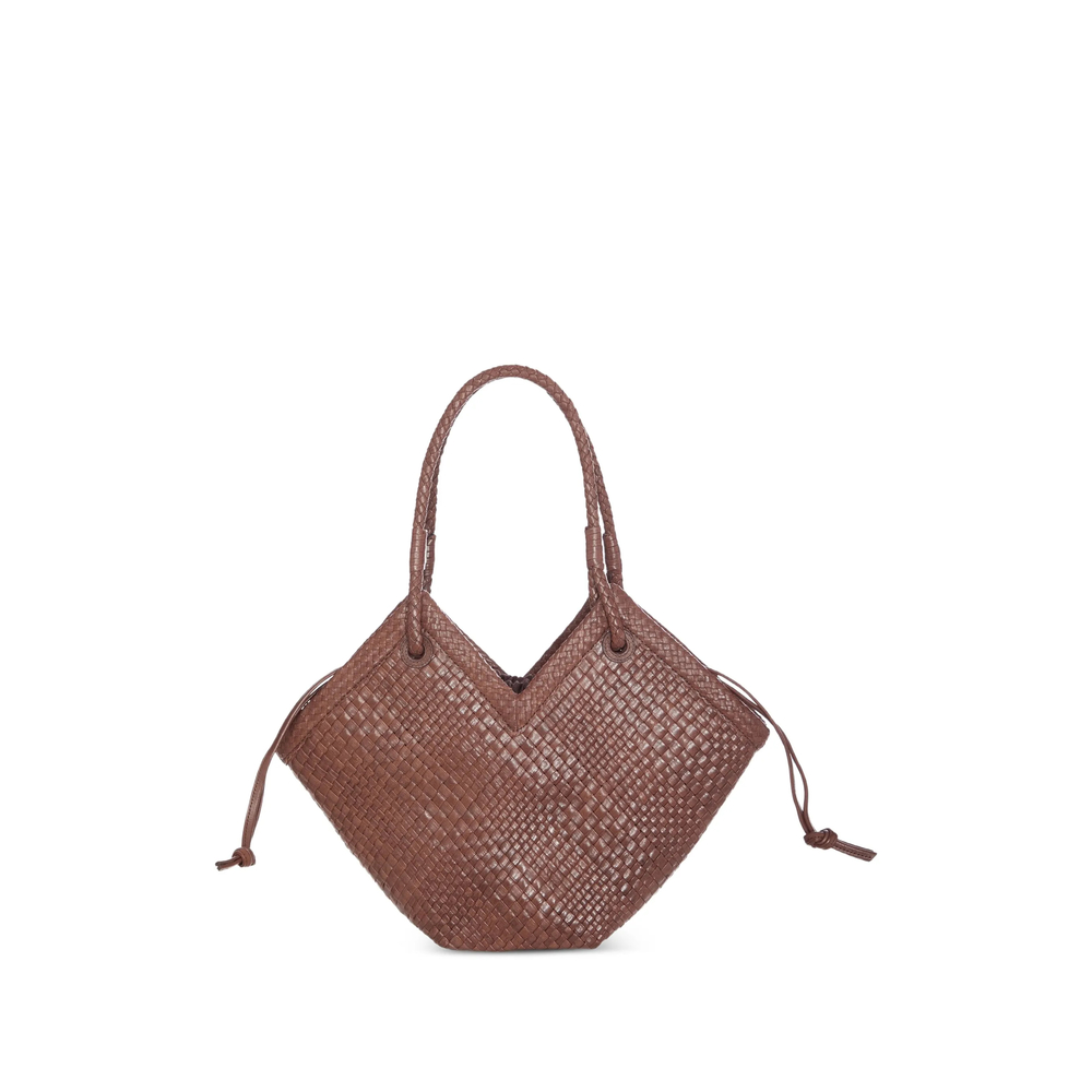 Medium Trinity Woven-Leather Tote Bag