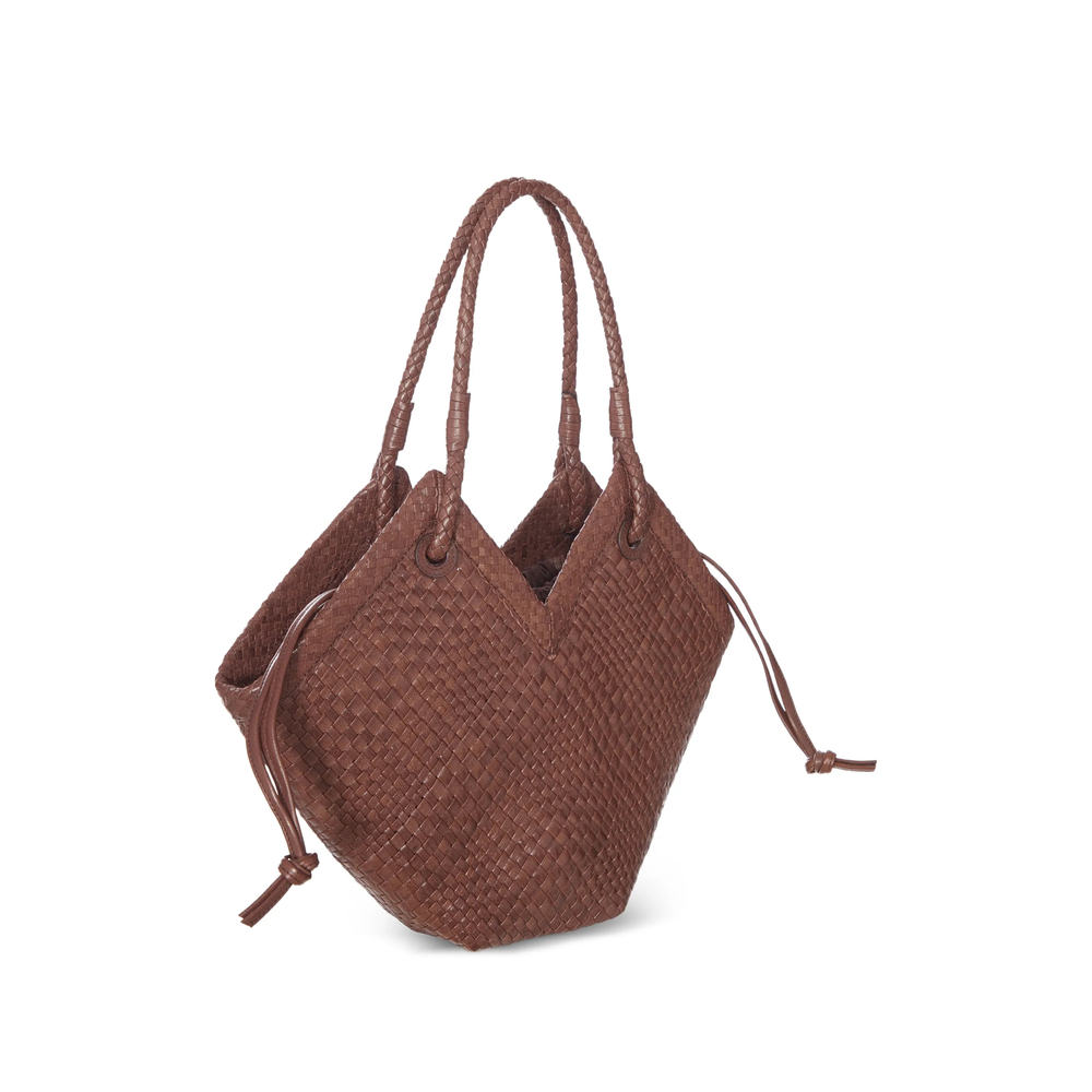 Medium Trinity Woven-Leather Tote Bag