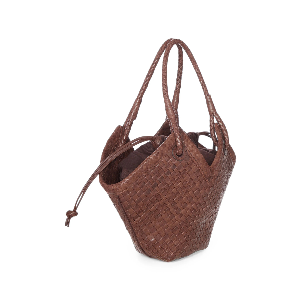 Small Trinity Woven-Leather Tote Bag