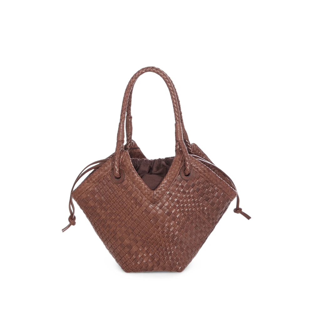 Small Trinity Woven-Leather Tote Bag