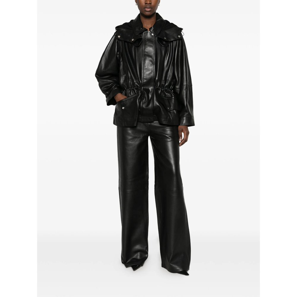 Leather Wide- Leg