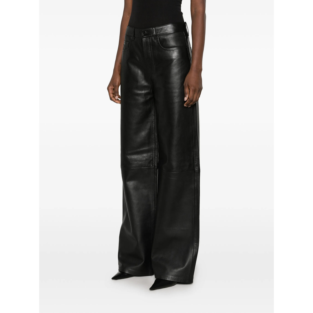 Leather Wide- Leg