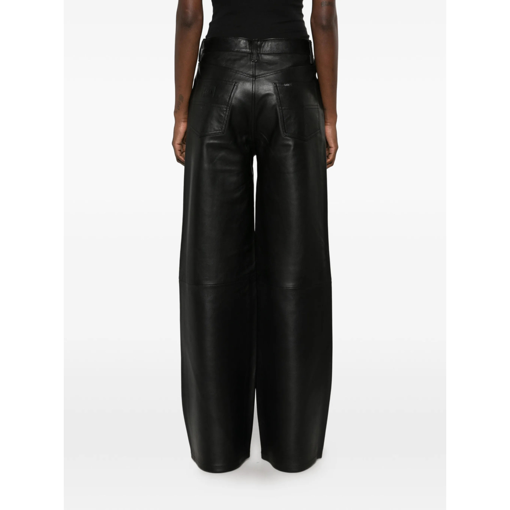 Leather Wide- Leg