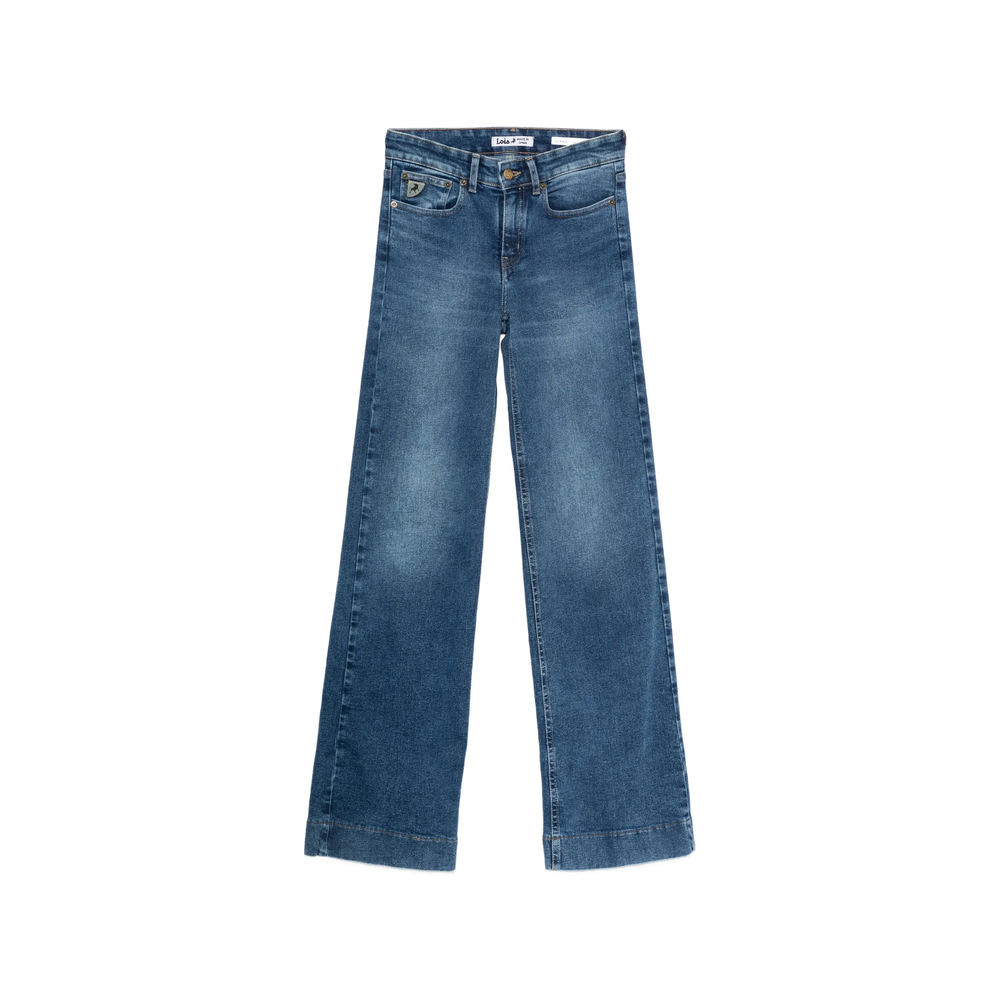 Lois Jeans Lorna Logo-patch Wide-leg Jeans