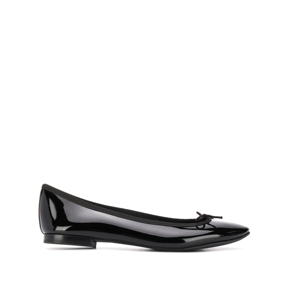 Repetto Bow Detail Patent Ballerina Shoes