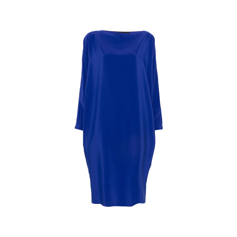 Gianluca Capannolo Margarita Slit-sleeve Boat-neck Midi Dress