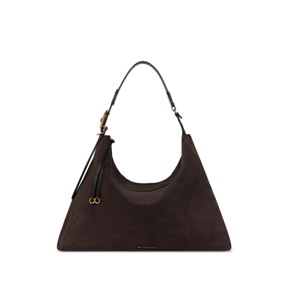 Etro Large Suede Rosette Bag