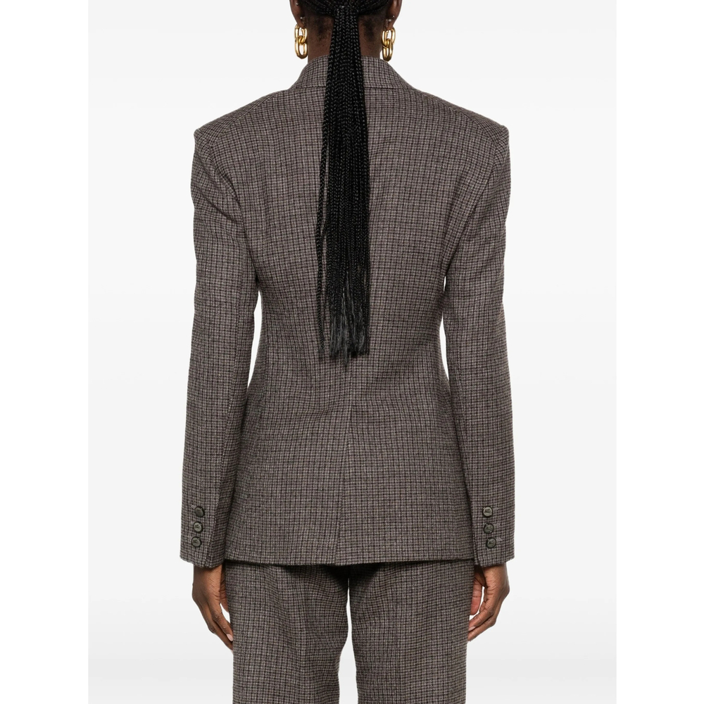Patterned Single-Breasted Jacket