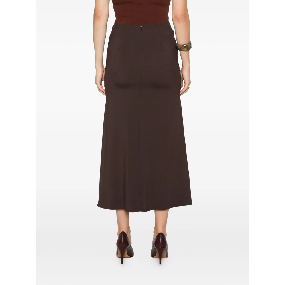 Tassel-Print Flared Midi