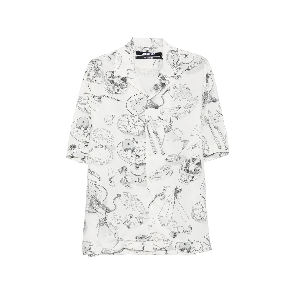 Jacquemus Illustrative-print Short-sleeve Shirt