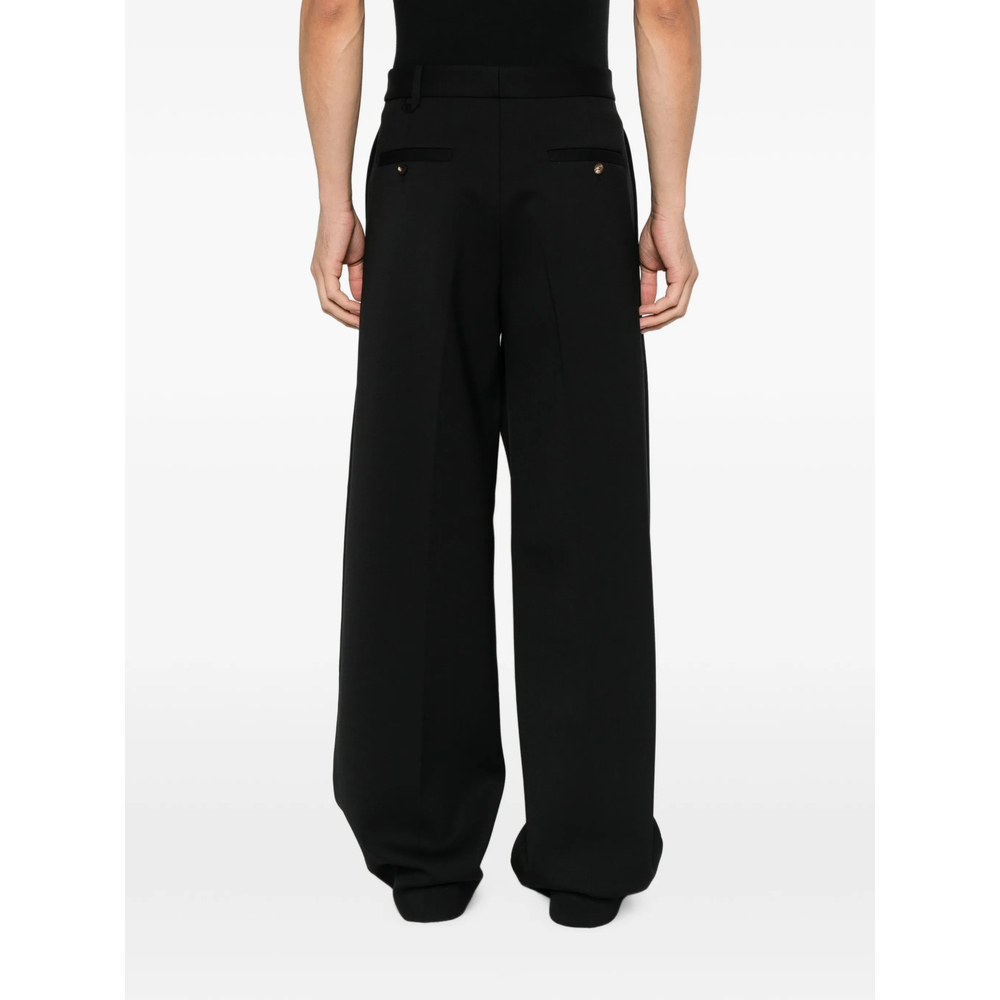 Pleated Wide-Leg Trousers