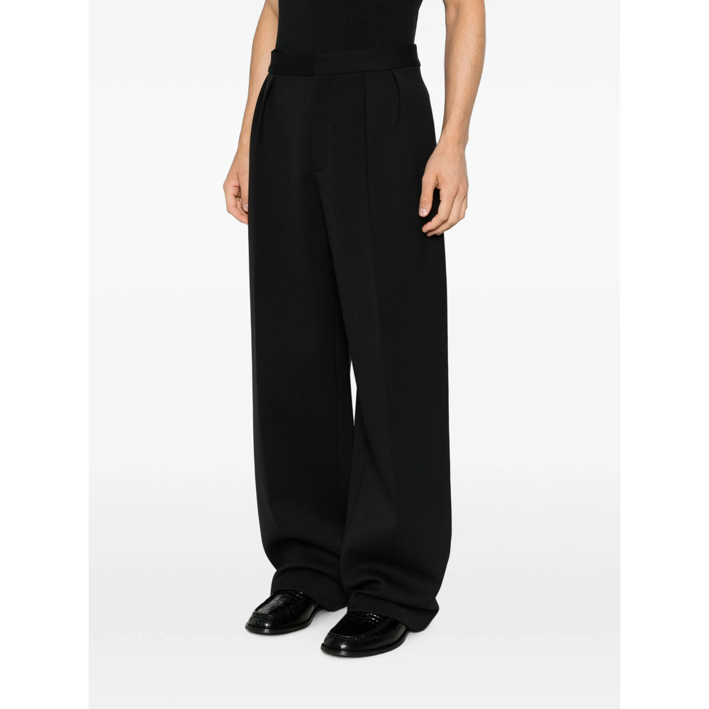 Pleated Wide-Leg Trousers