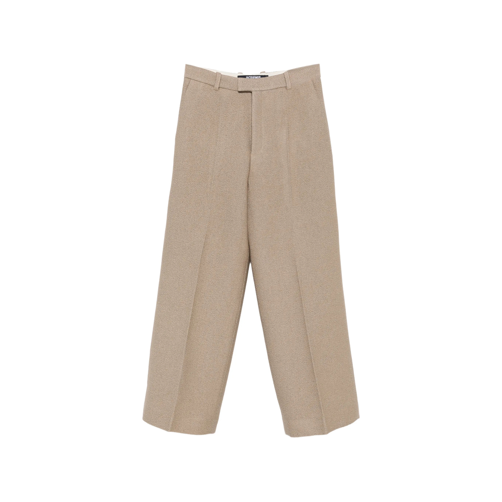 Jacquemus Pressed-crease Wide-leg Trousers
