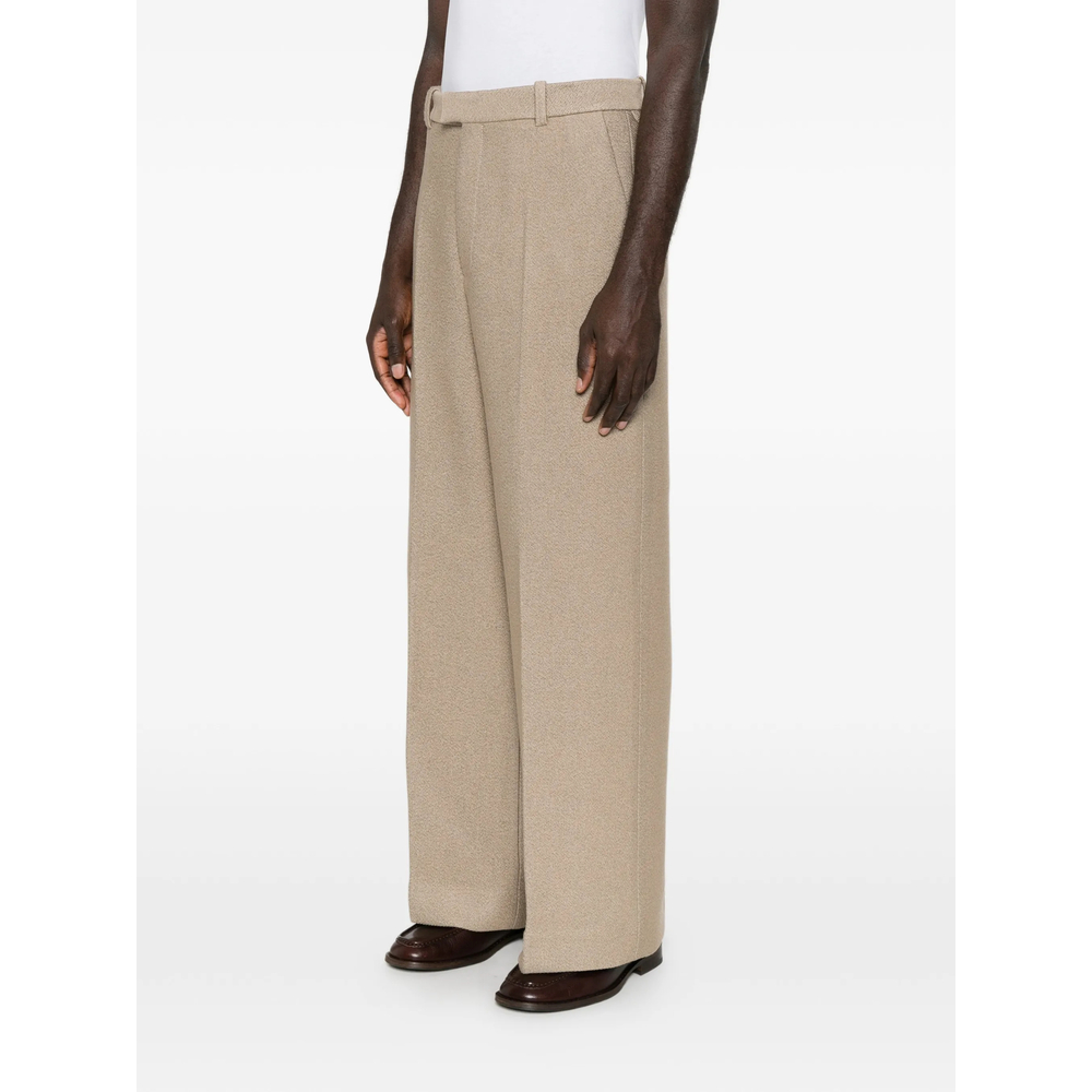 Pressed-Crease Wide-Leg Trousers