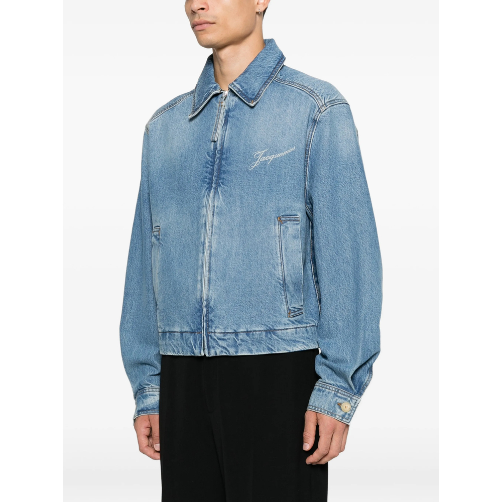 The De-Nîmes Canevas Zip-Up Denim Jacket