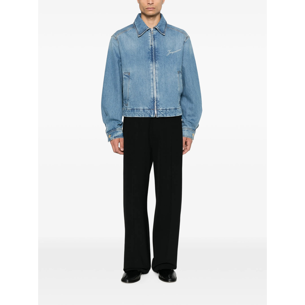 The De-Nîmes Canevas Zip-Up Denim Jacket