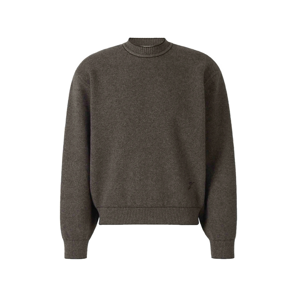 Jacquemus Logo-embroidered Ribbed-trim Sweater