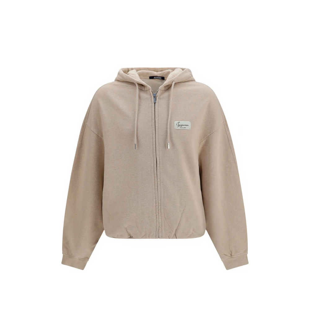 Jacquemus Logo-patch Zip-up Hoodie