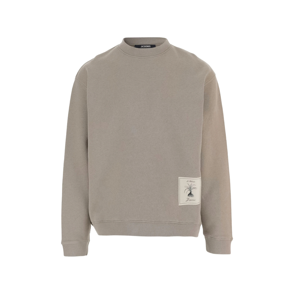 Jacquemus Logo-patch Cotton Sweatshirt