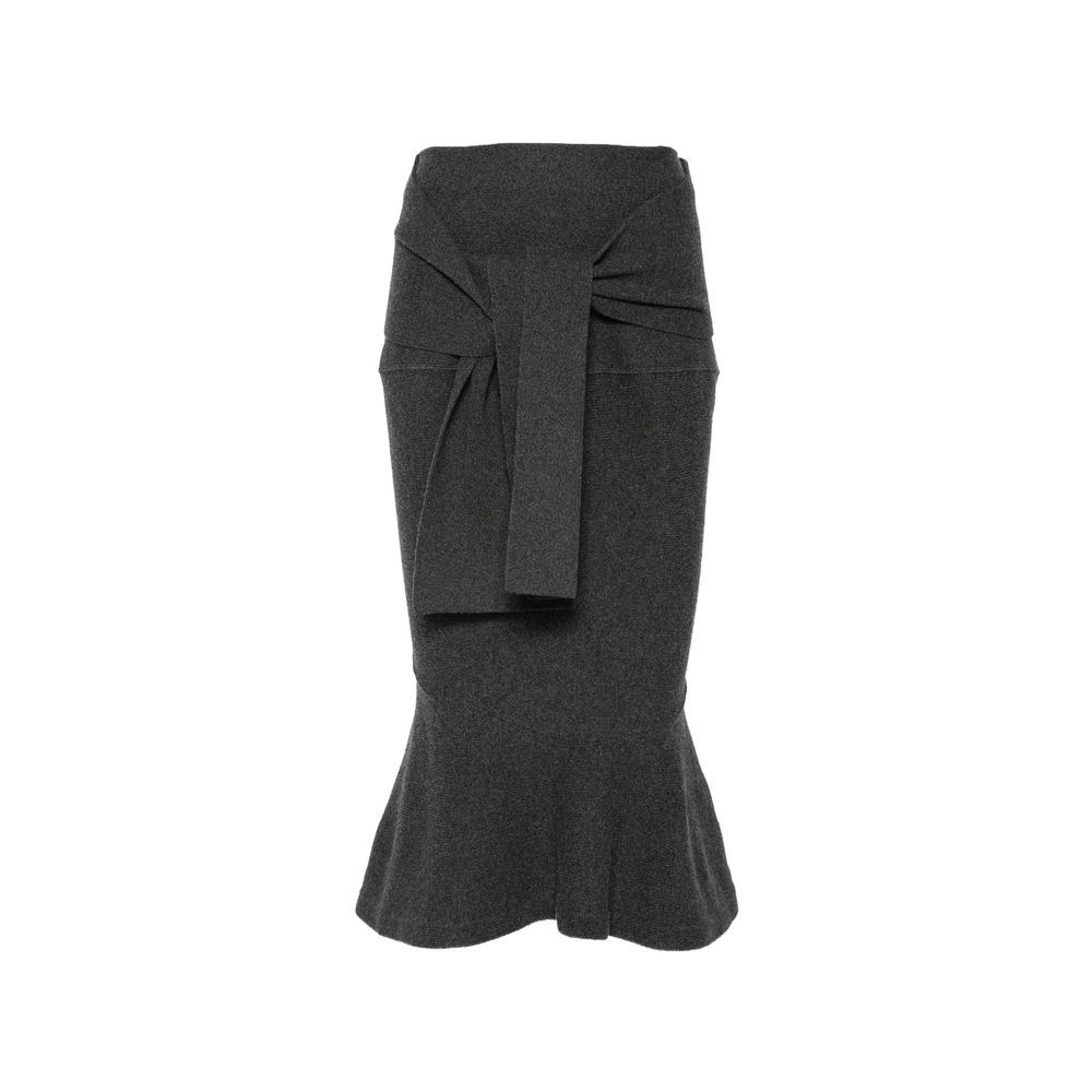 Jacquemus The Fiocco Tie-fastening Flounce-hem Skirt